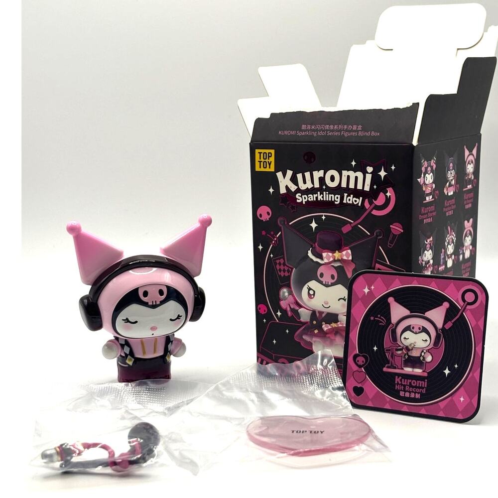 Authentic Top Toy Kuromi - Hit Record Figure, Sparkling Idol Series, New